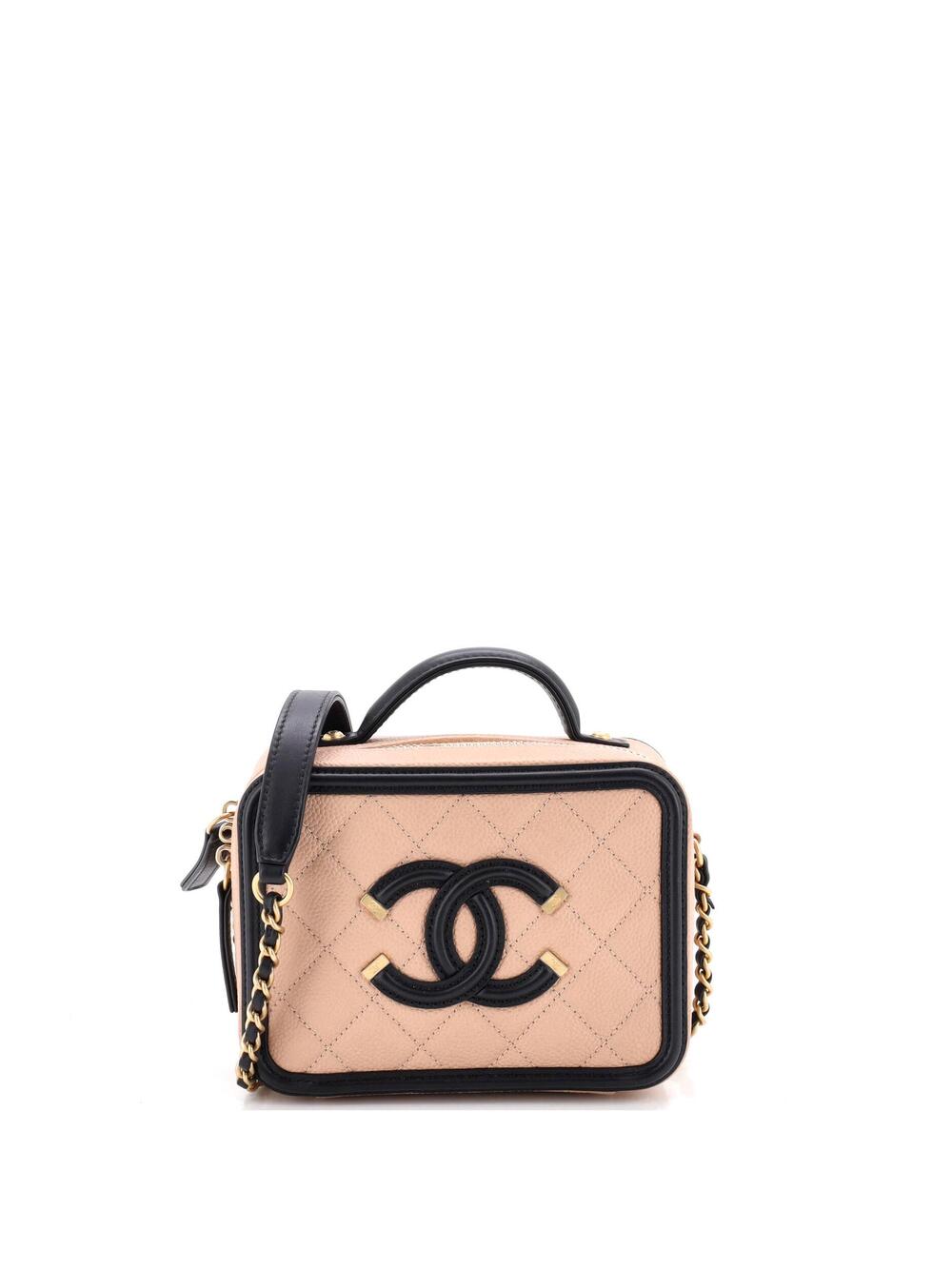 Chanel Filigree Vanity Case Quilted #376807C35B